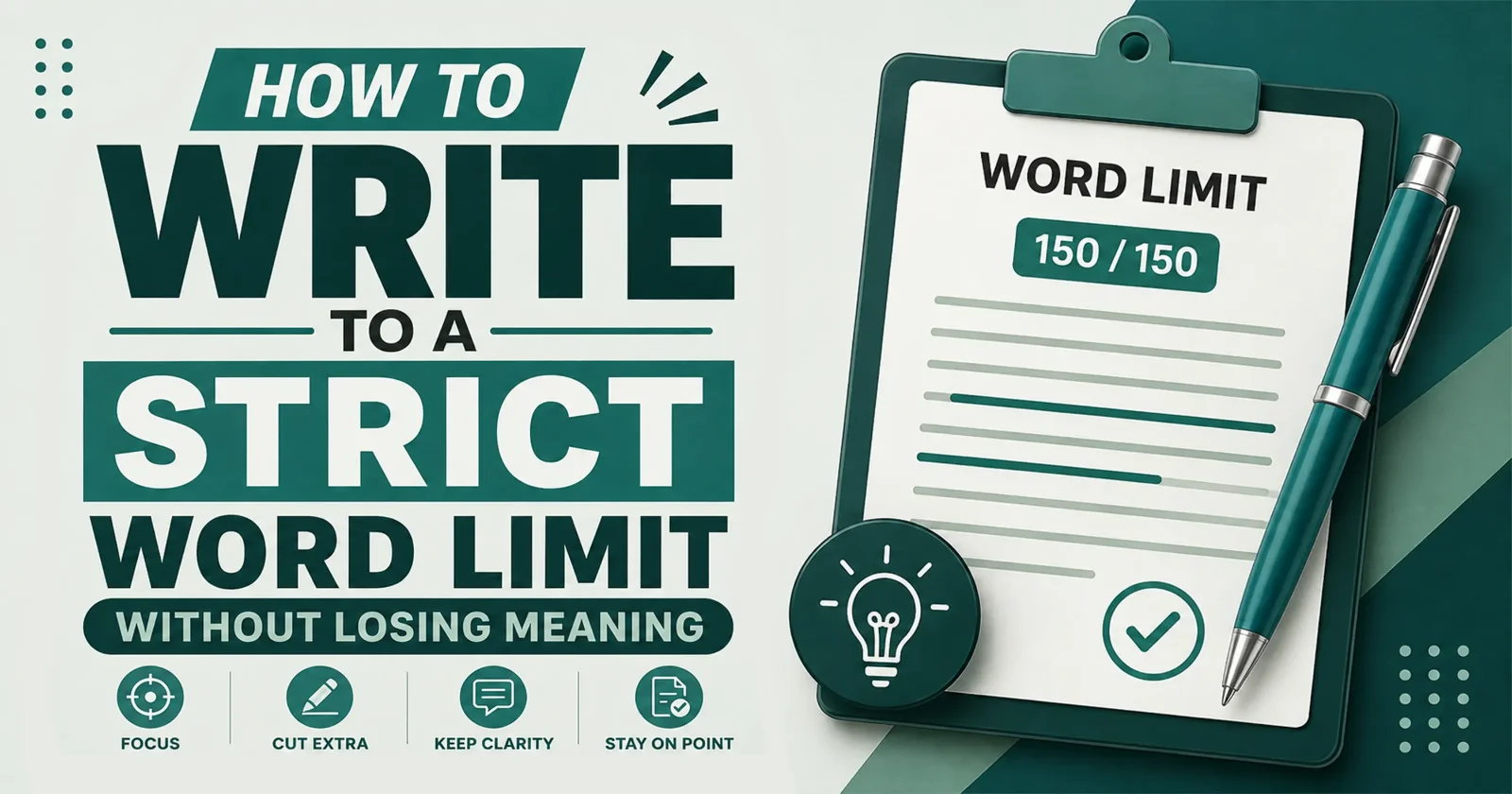 How to Write to a Strict Word Limit Without Losing Meaning