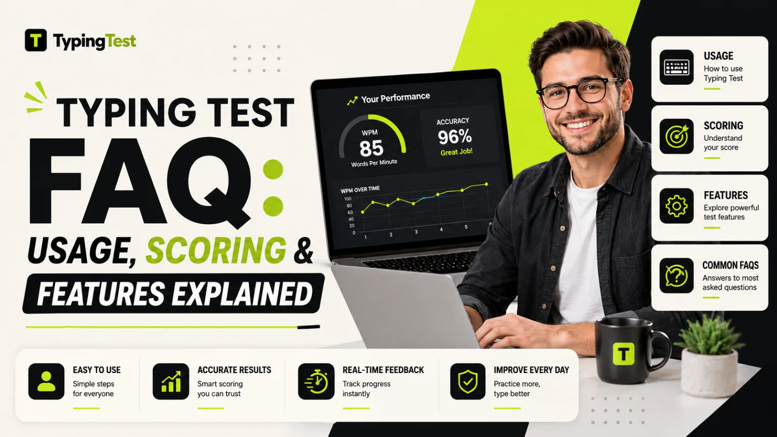 Typing Test FAQ Usage, Scoring & Features Explained
